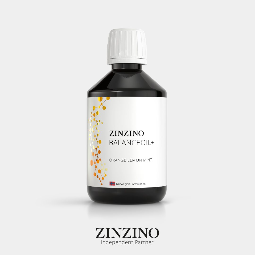 Zinzino BalanceOil+ Orange Lemon Mint, 300 ml bottle